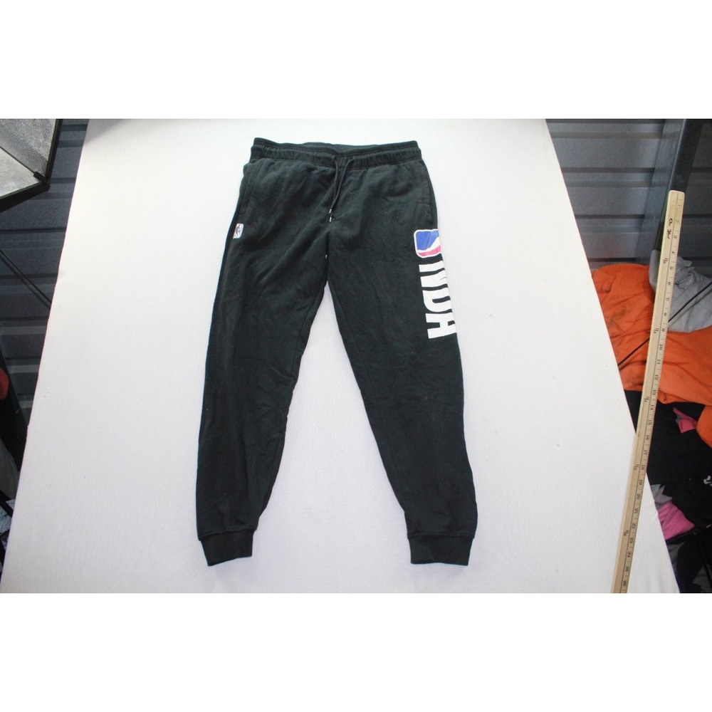 NBA Basketball Pants Mens Large Black Tapered Leg Casual